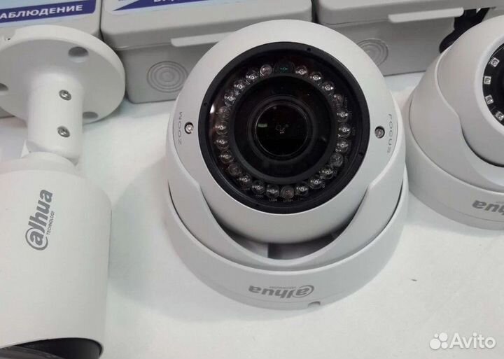 Комплект Видеонаблюдения уличные камеры