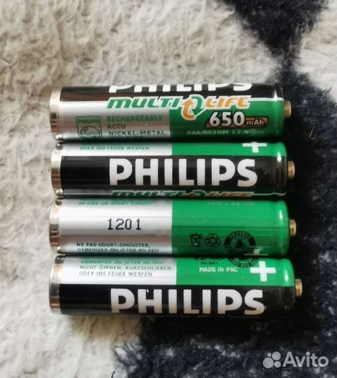 Аккумулятор Philips ааа 650 mAh