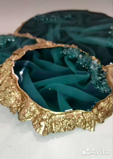 Набор для сервировки из эпоксидной смолы