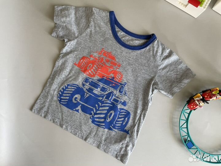 Футболки на мальчика 3-4 года пакетом 7 шт