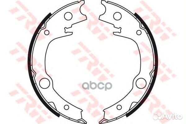 Колодки тормозные барабанные задн toyota: avensis