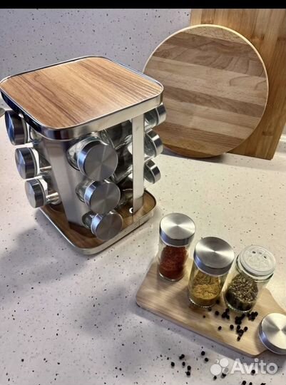 Набор для специй; емкости для специй на подставке