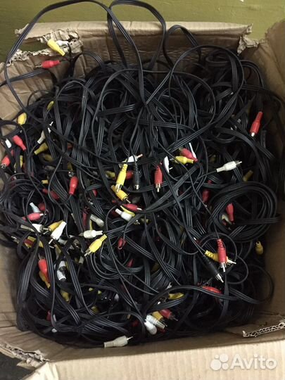 RCA кабели, тюльпаны, аналоговые