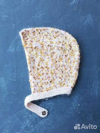 Чепчик женский и детский с пайетками