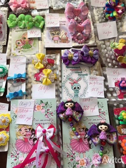 Резинки, заколки для волос ручной работы