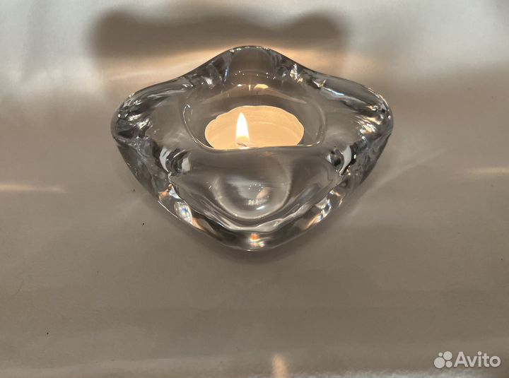 Подсвечник стекло на одну свечу