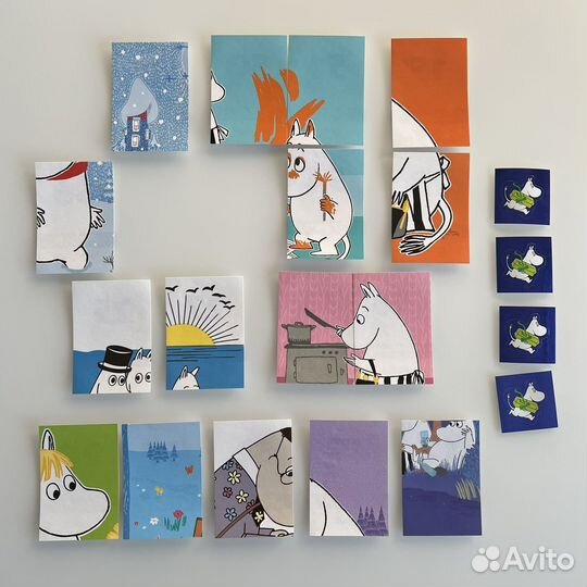 Наклейки Муми-тролли Лента Муми-трогательная зима