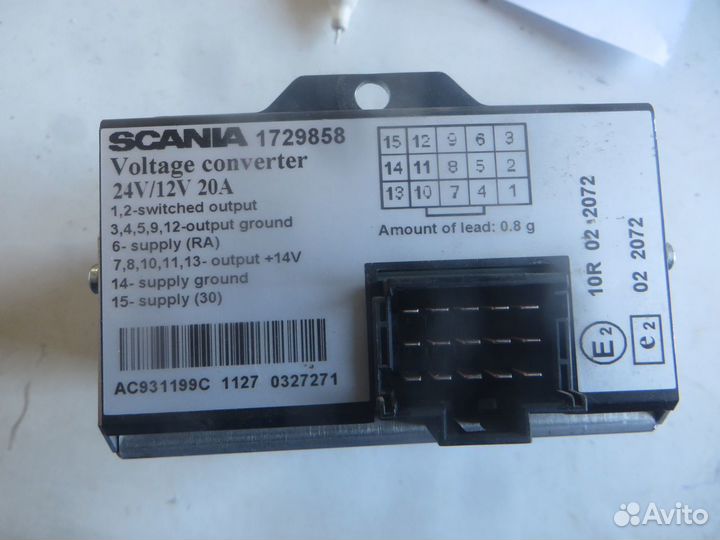 Преобразователь напряжения Scania 1729858