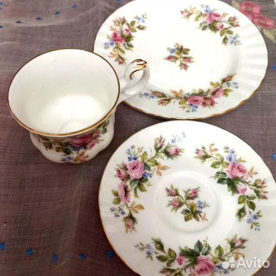 Чайная тройка Royal Albert Moss Rose