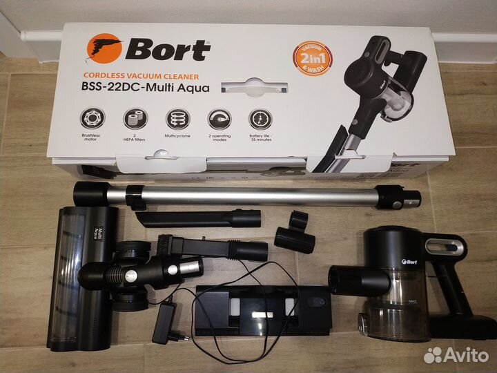 Пылесос Bort BSS-22DC-Multi Aqua