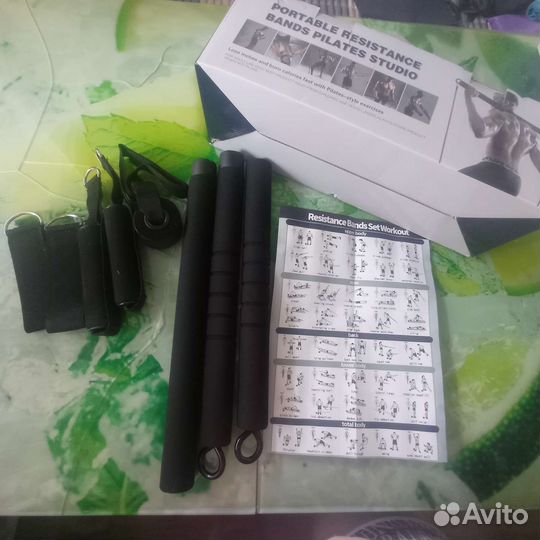 Эспандер трубчатый ленточный фитнес резинки