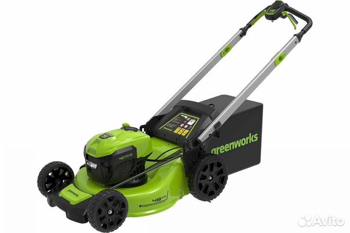 Аккумуляторная газонокосилка Greenworks GD40LM48SP