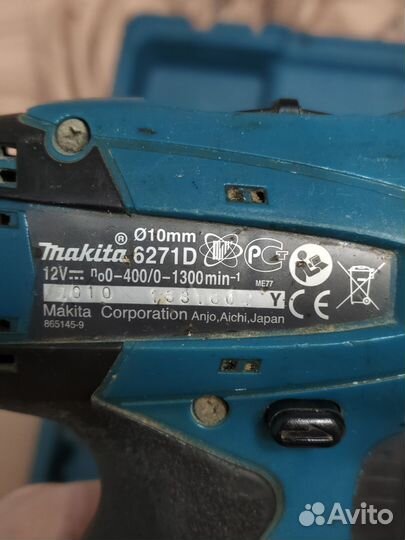 Шуруповерт makita 12v и фонарик