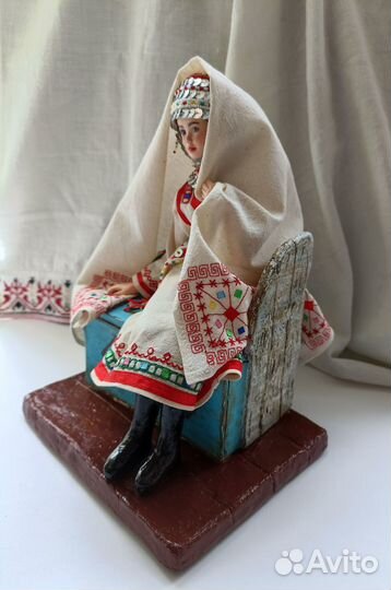 Кукла Чувашская невеста ручная работа 23 см