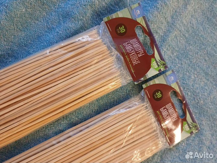 Шпажки бамбуковые для клубники в шоколаде 3 уп