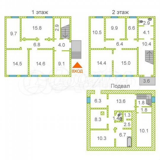 Продам помещение свободного назначения, 200 м²