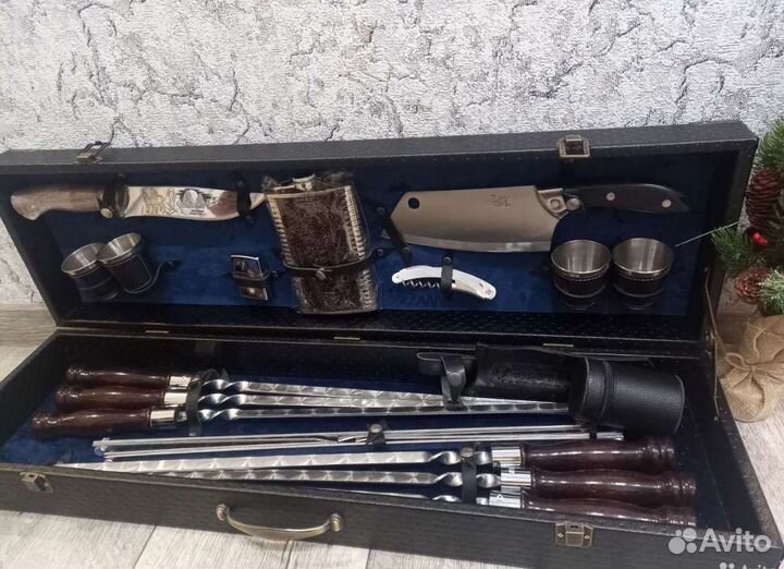 Шампура набор подарочный B кейсе