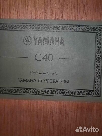 Классическая гитара yamaha c40bl