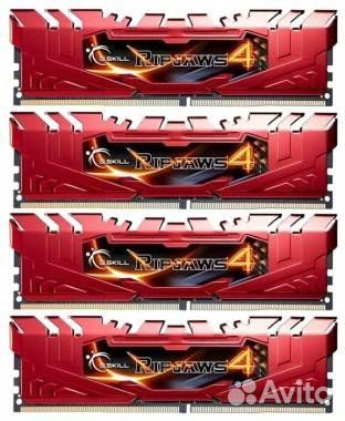 Озу G. Skill Ripjaws 4 16GB(4х4Gb) DDR4 2133MHz