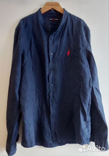 Рубашки тонкий лен Ralph Lauren 2 шт