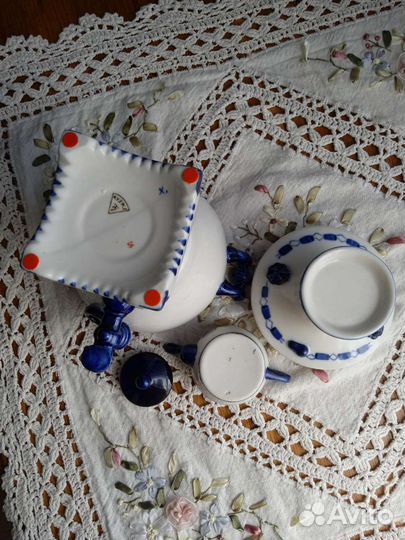 Самовар фарфоровый Гжель, выпуска 70х годов СССР