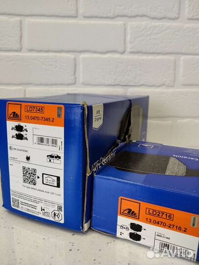 Комплект передних колодок Ate ceramic BMW