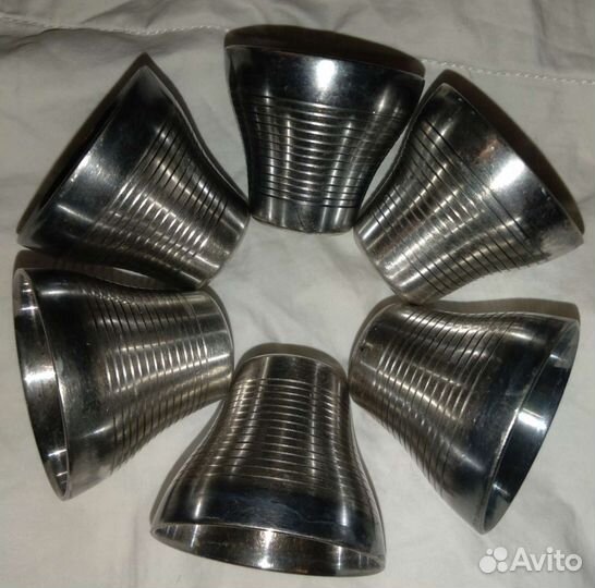 Красивые мельхиоровые стопки/рюмки СССР Винтаж