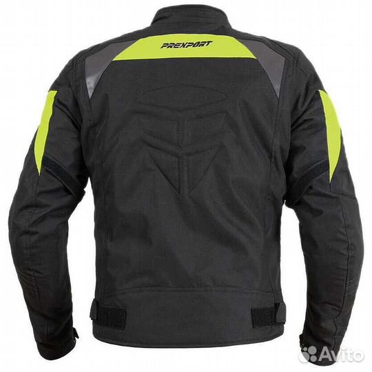 Moto мотокуртка Technical fabric In Prexport oasy Black Fluorescent Yellow Raincoat