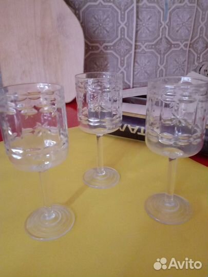 Хрустальные рюмки на ножке СССР
