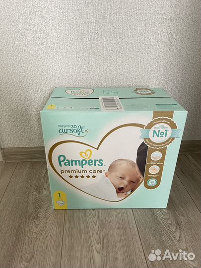 Подгузники Pampers premium care 1