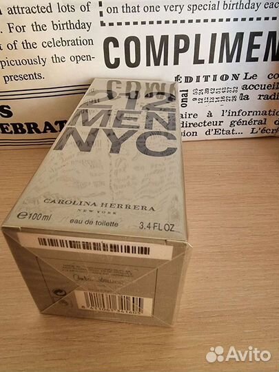 Духи 212 MEN NYC 100ml Carolina Herrera