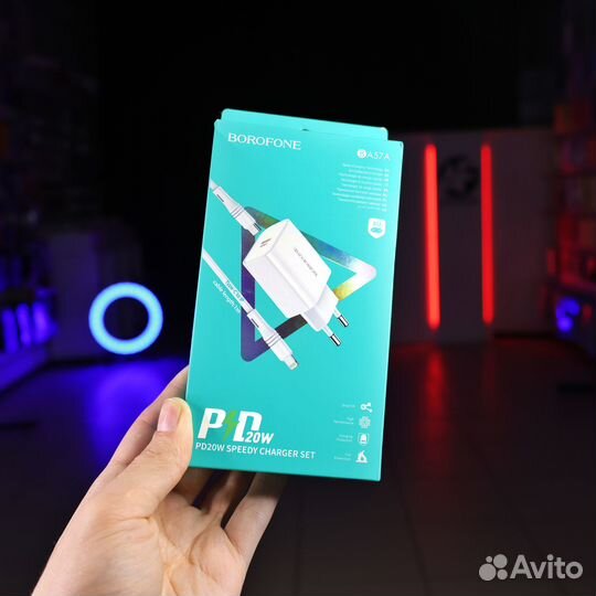 Быстрая зарядка для iPhone комплект 20w