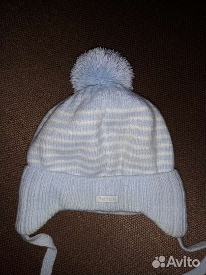 Шапка для малыша с рождения. р.38-40