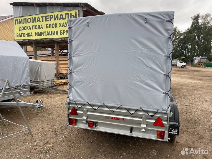 Прицеп с тентом аэро 150 см.Немецкие комплектующие