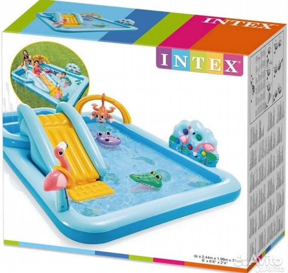 Детский бассейн надувной intex 244*198*71см