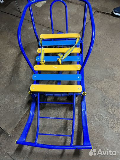 Детские санки на колесах