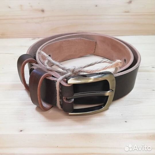 Мужской кожаный ремень. Новый
