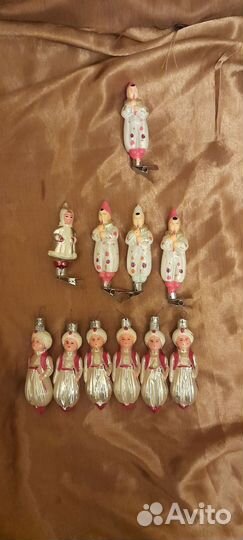 Елочные игрушки СССР на прищепке