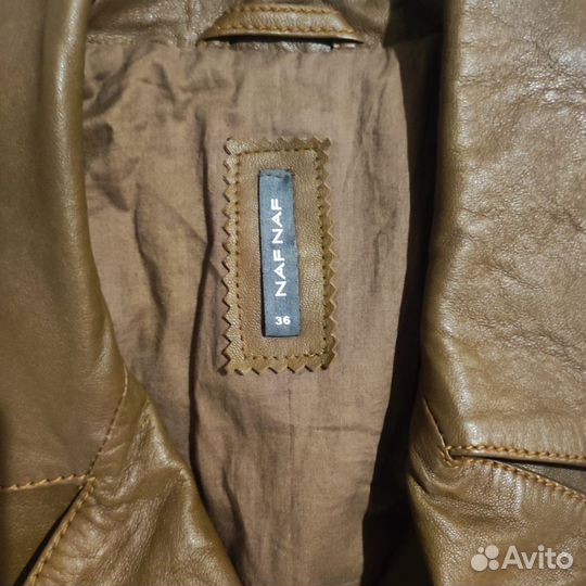 Кожаная куртка NAF NAF