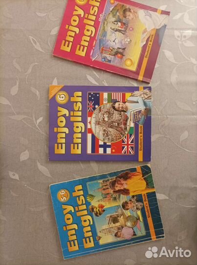 Комплект учебников по английскому 4 шт. + тетрадь