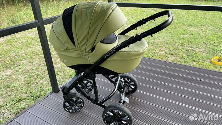 Коляска 2 в 1 эко кожа Rico