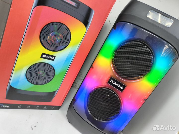 Новая колонка 30Вт, Пульт, Микрофон, Bluetooth