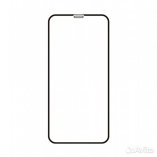 Защитное стекло 9D для iPhone 12 Pro Max (черный)