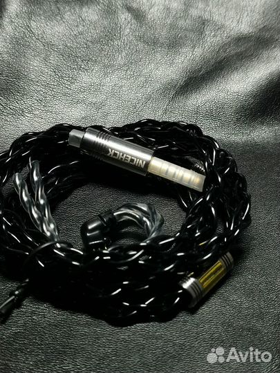 Кабель для iem наушников nicehck BlackCat (Медь+Ци
