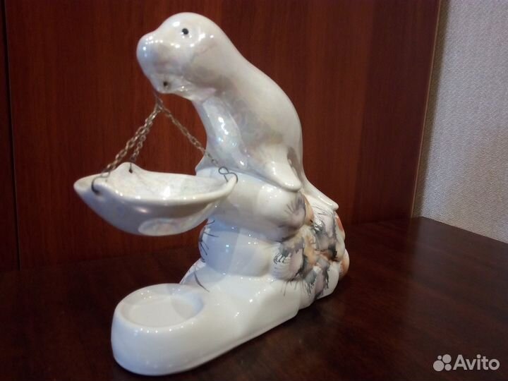 Аромалампа,фарфоровая,перламутровая 