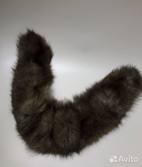 Воротник из меха чернобурки