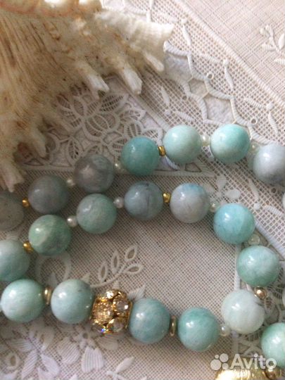 Бусы амазонит