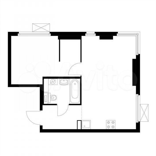 1-к. квартира, 42,8 м², 15/33 эт.