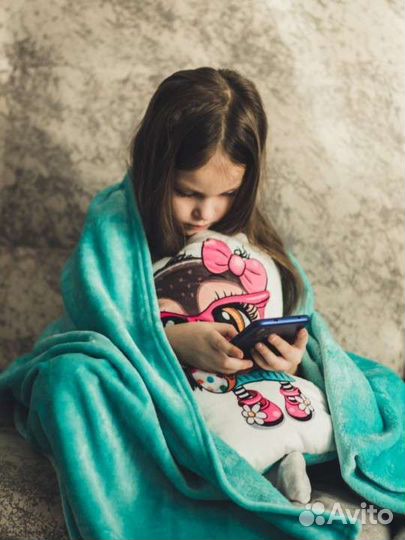 Игрушка подушка плед