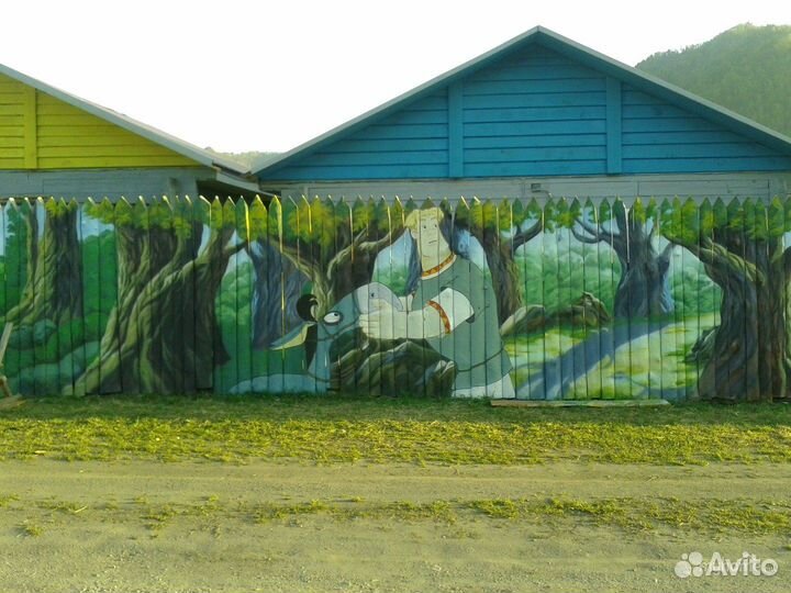 Граффити оформление, роспись стен, аэрография